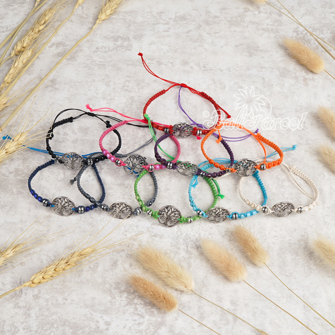 Bracelet Cotton Cord With Tree Of Life