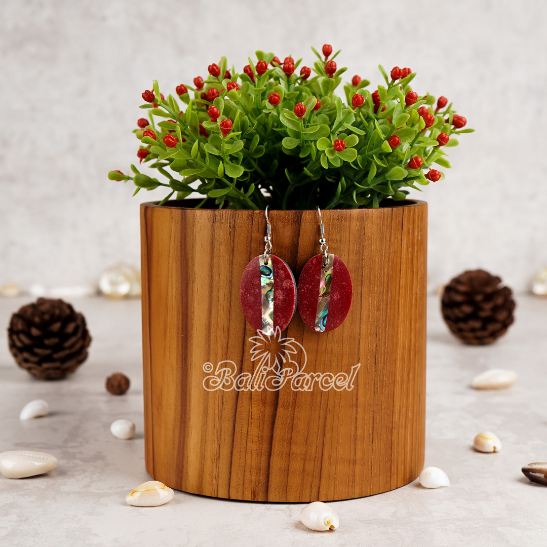 Earring Inlaid Shell