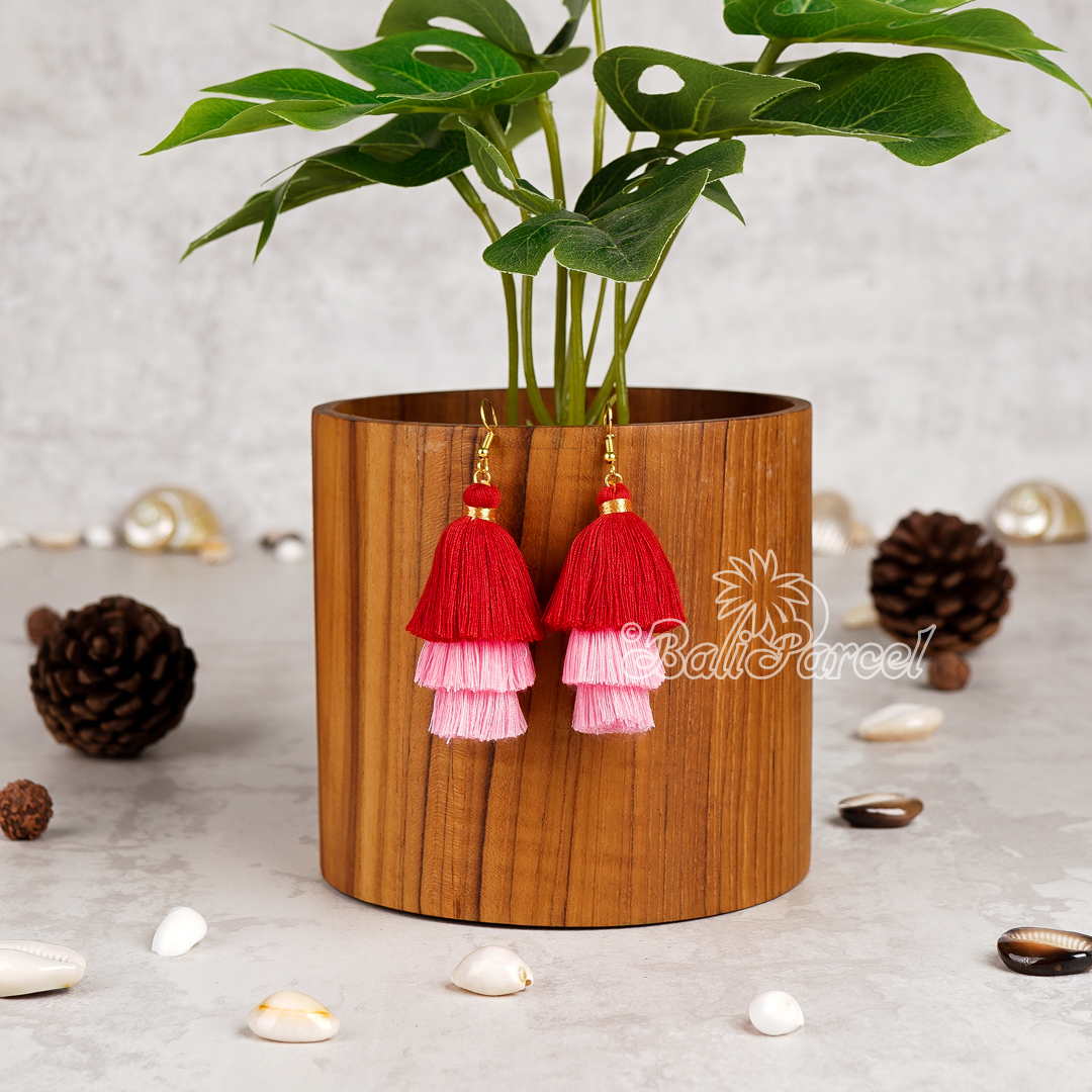 Multilayer Tassel Earring