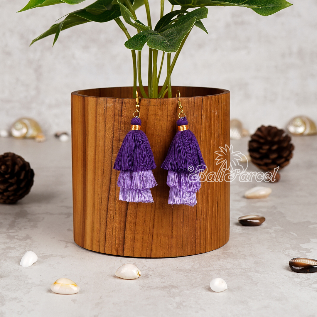 Multilayer Tassel Earring