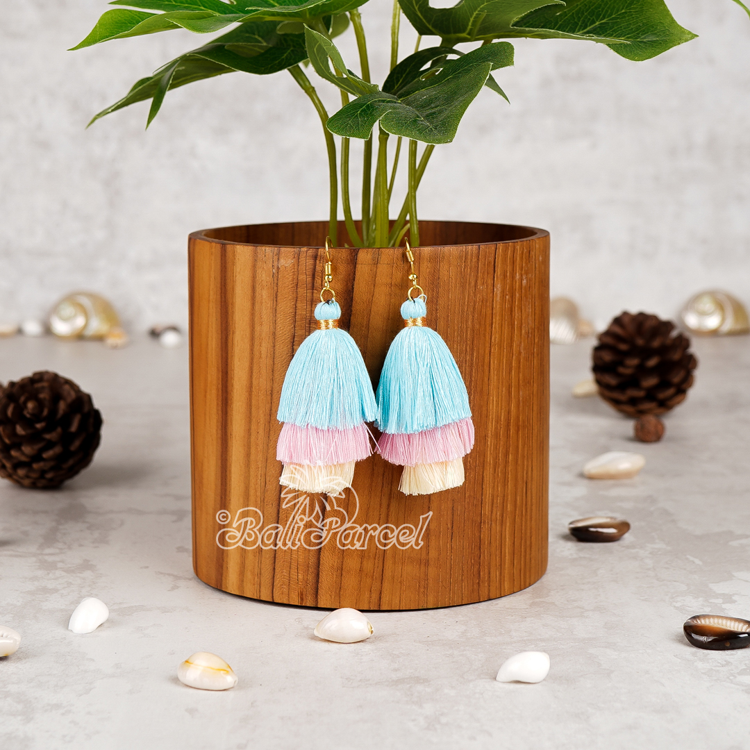 Multilayer Tassel Earring