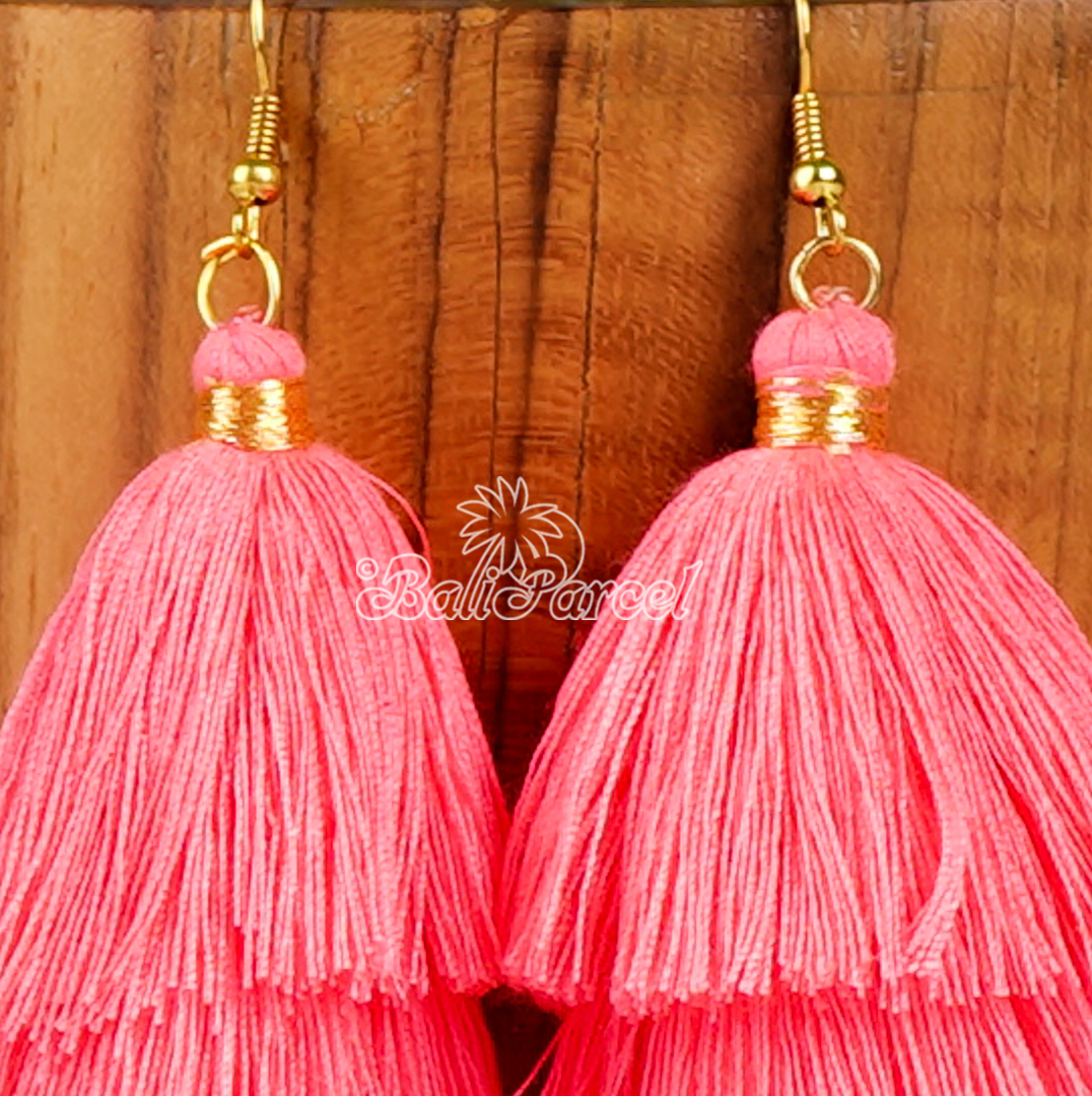 Three Layered Tassel Earring