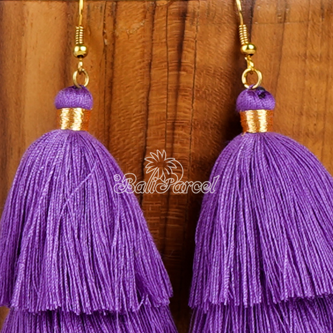 Three Layered Tassel Earring