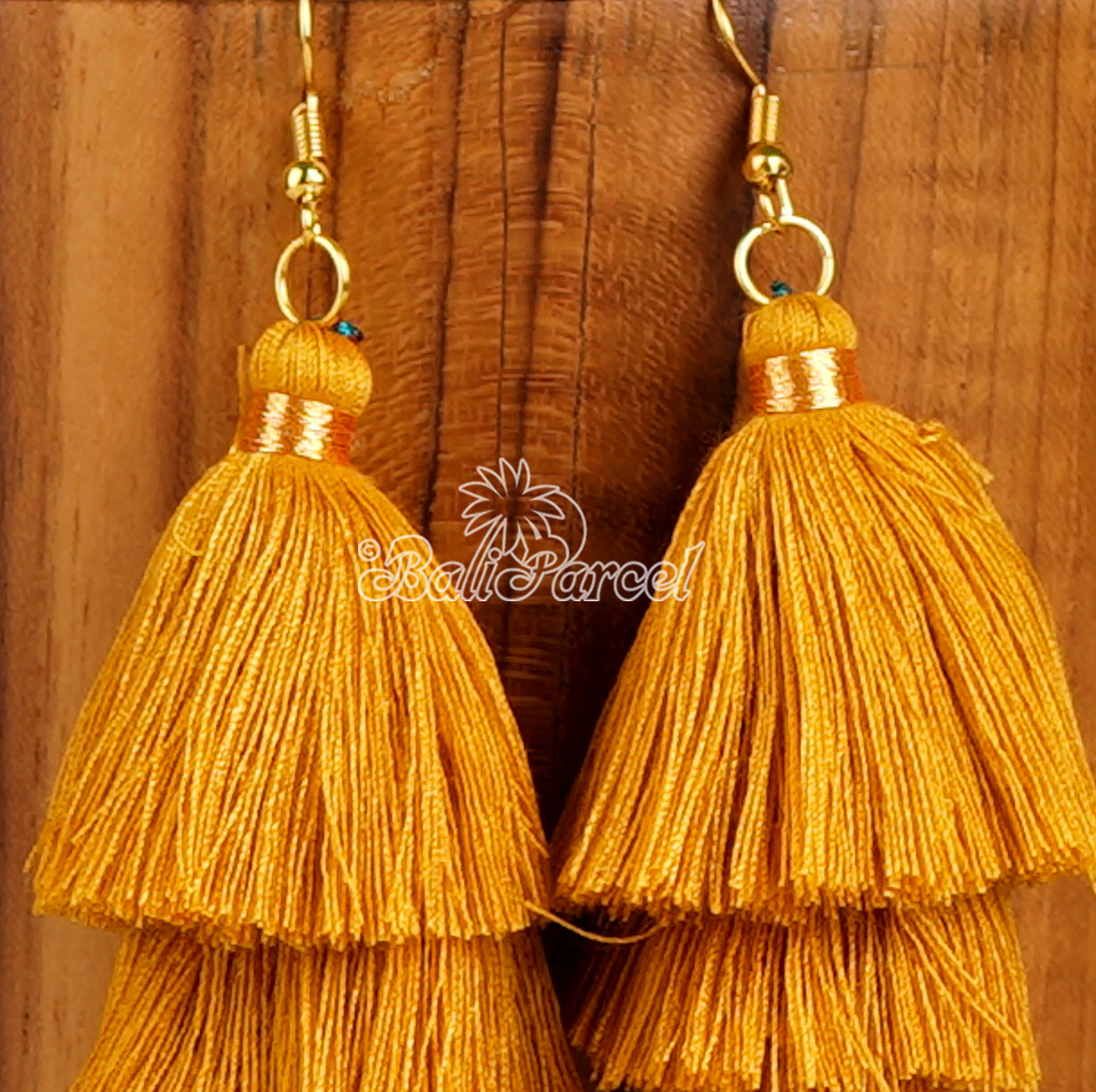 Three Layered Tassel Earring