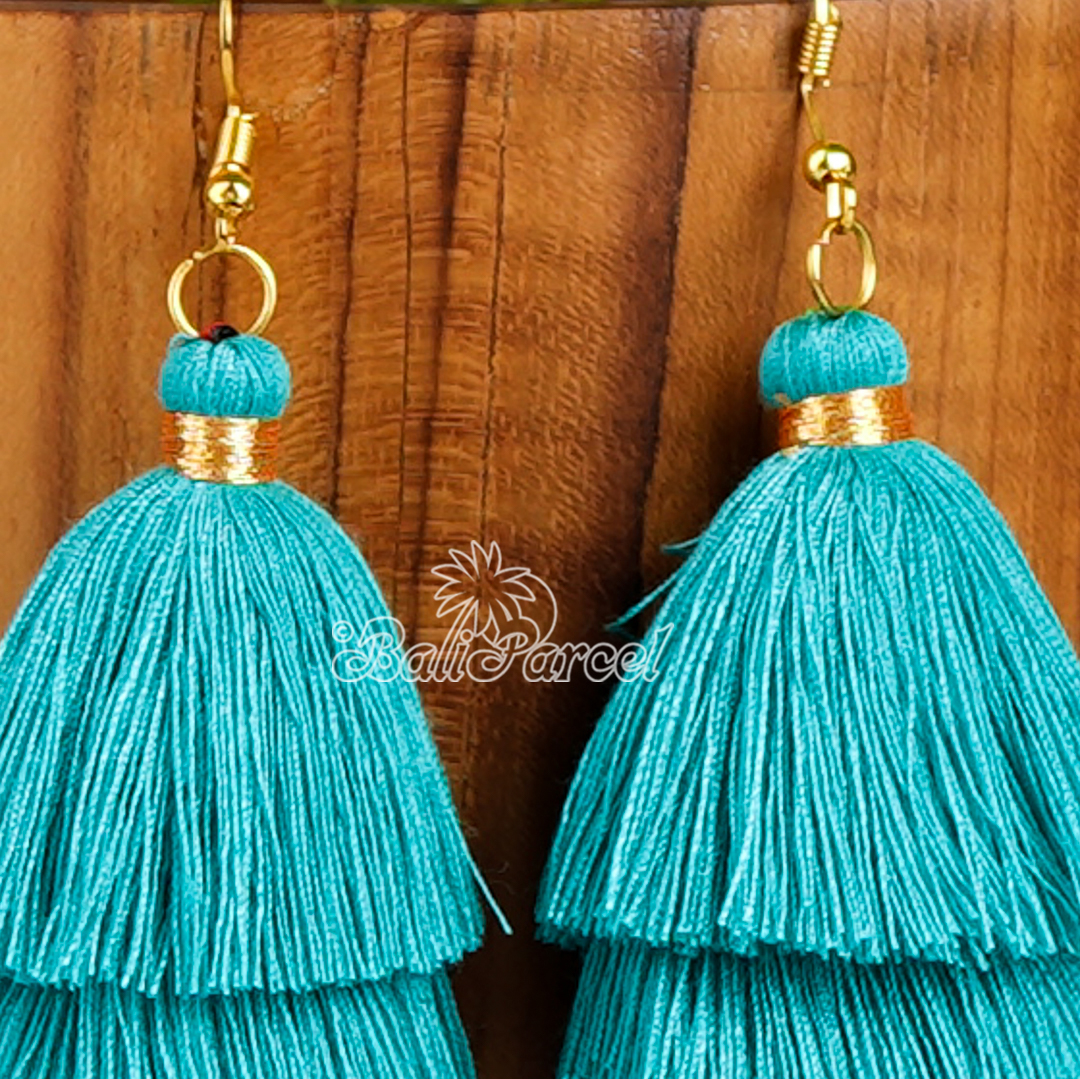 Three Layered Tassel Earring