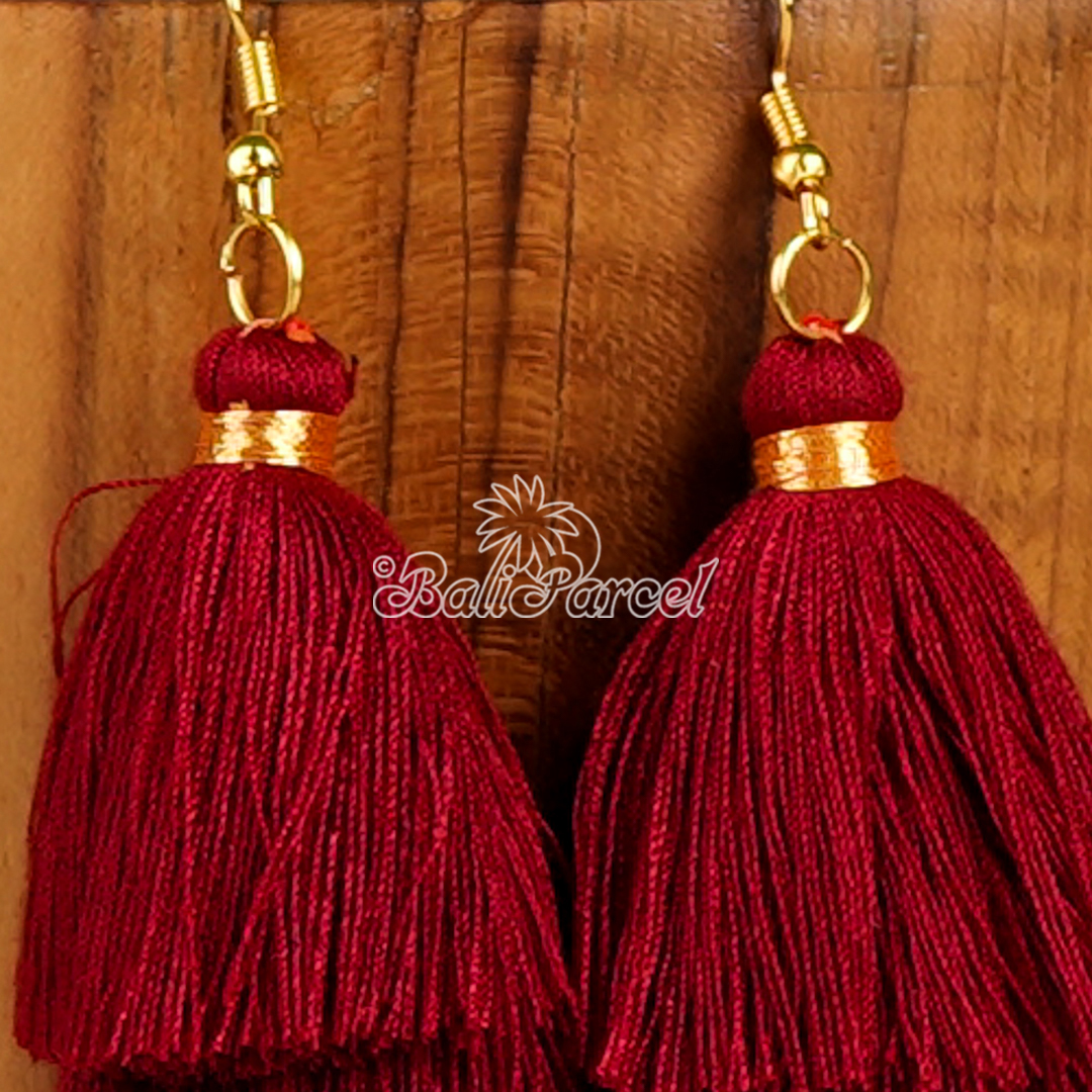 Three Layered Tassel Earring