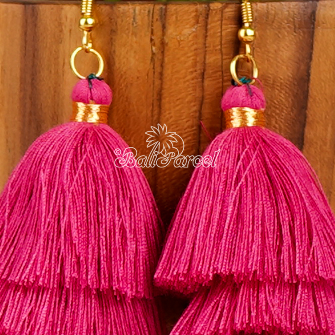 Three Layered Tassel Earring