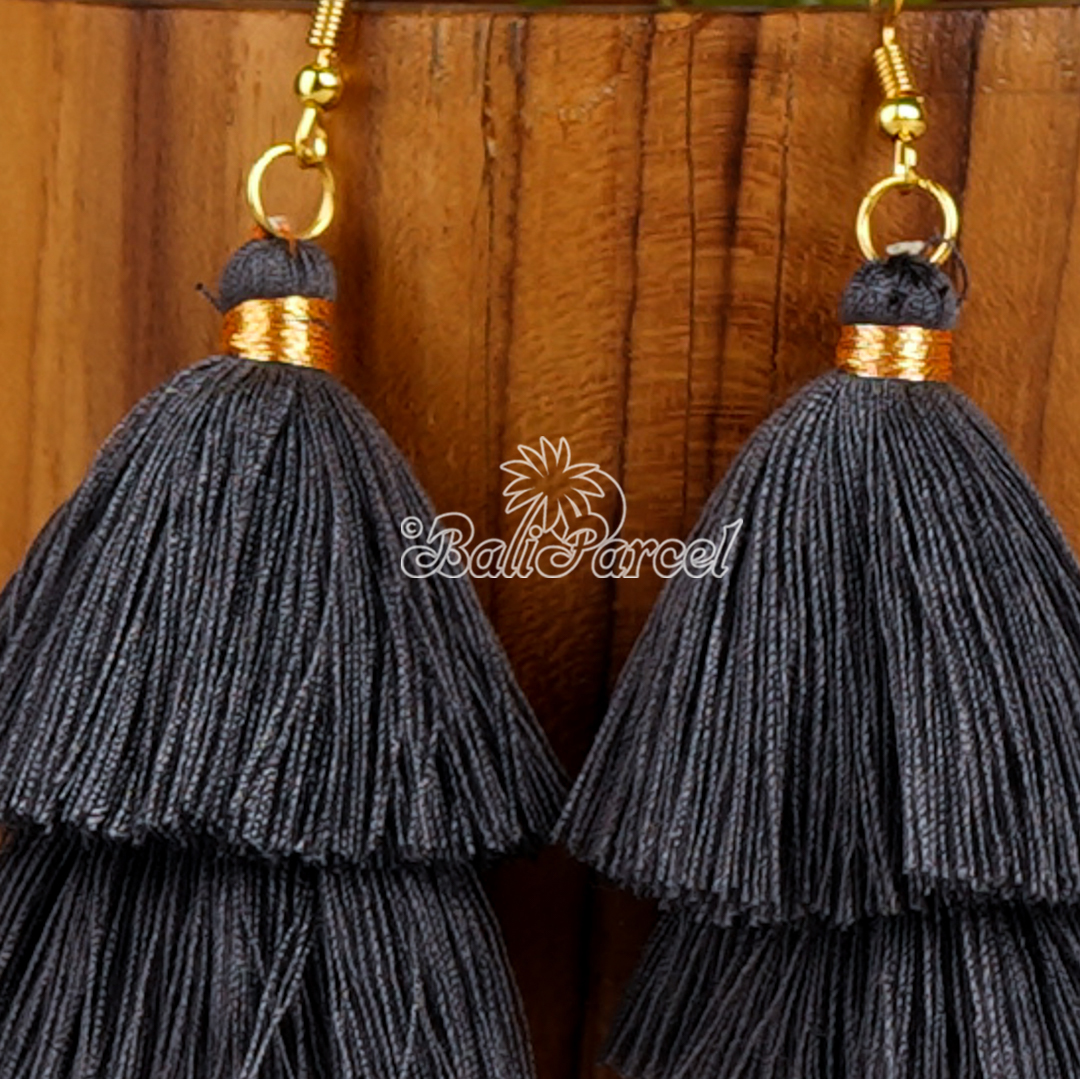 Three Layered Tassel Earring