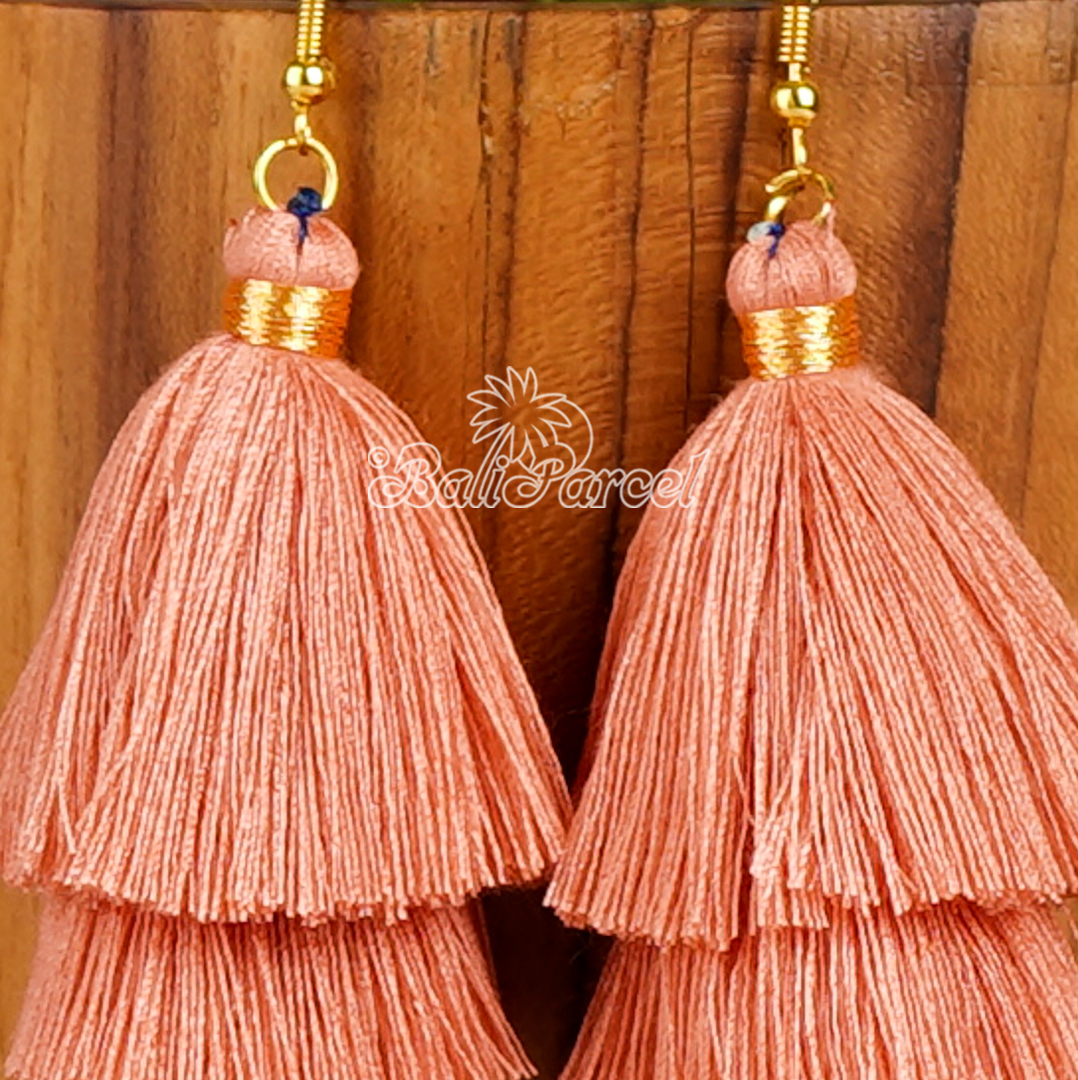 Three Layered Tassel Earring
