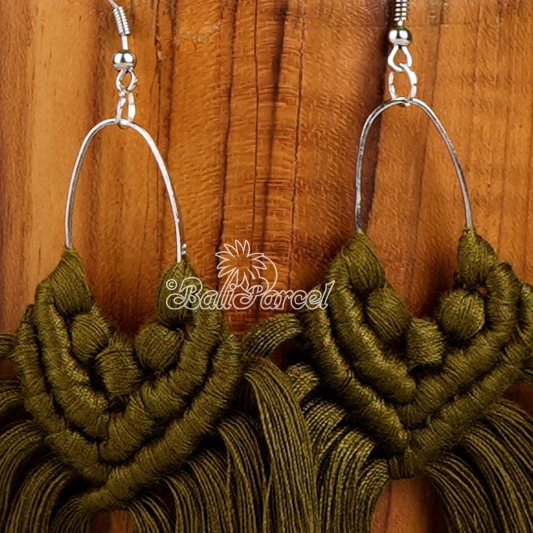 Macrame Tassel Earring