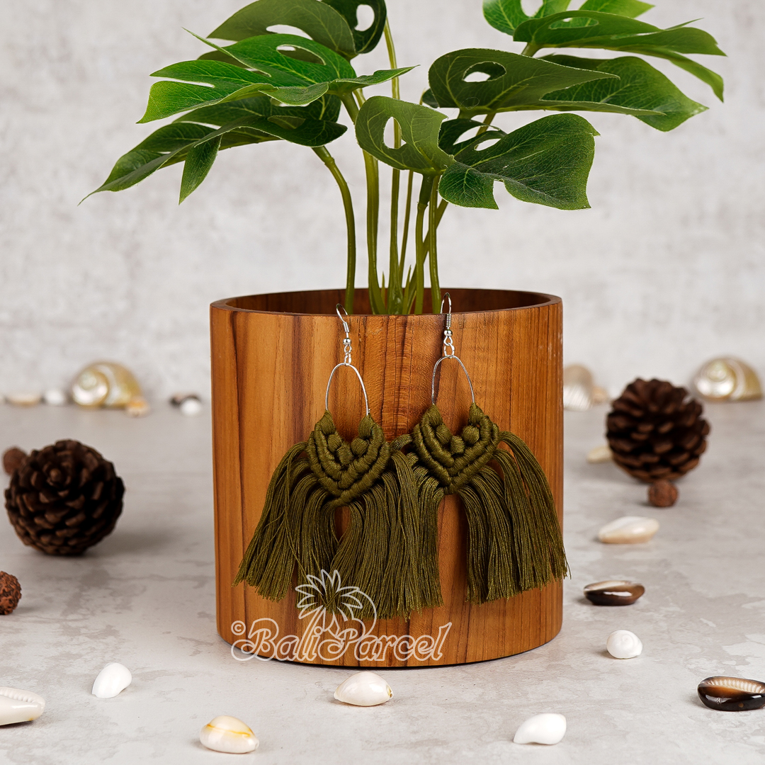 Macrame Tassel Earring