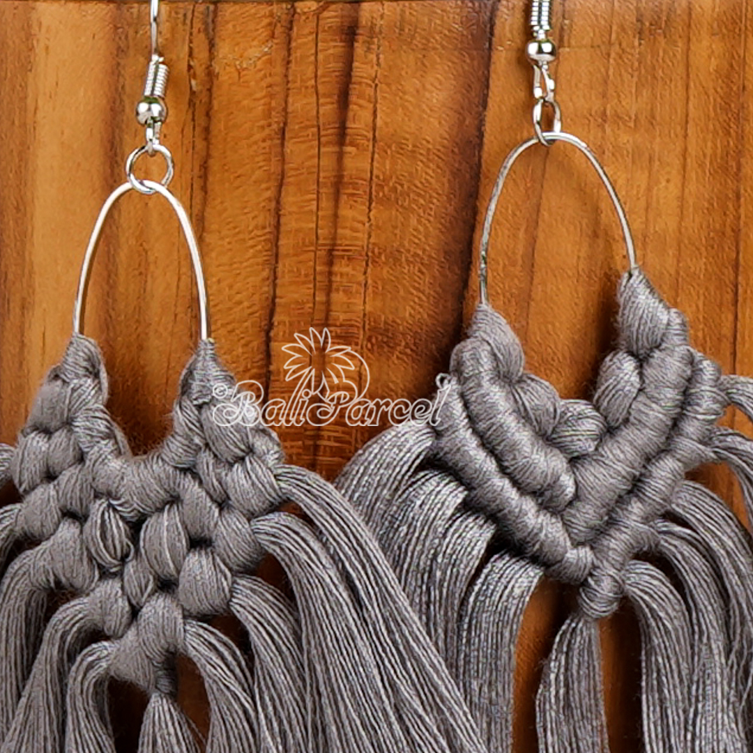 Macrame Tassel Earring