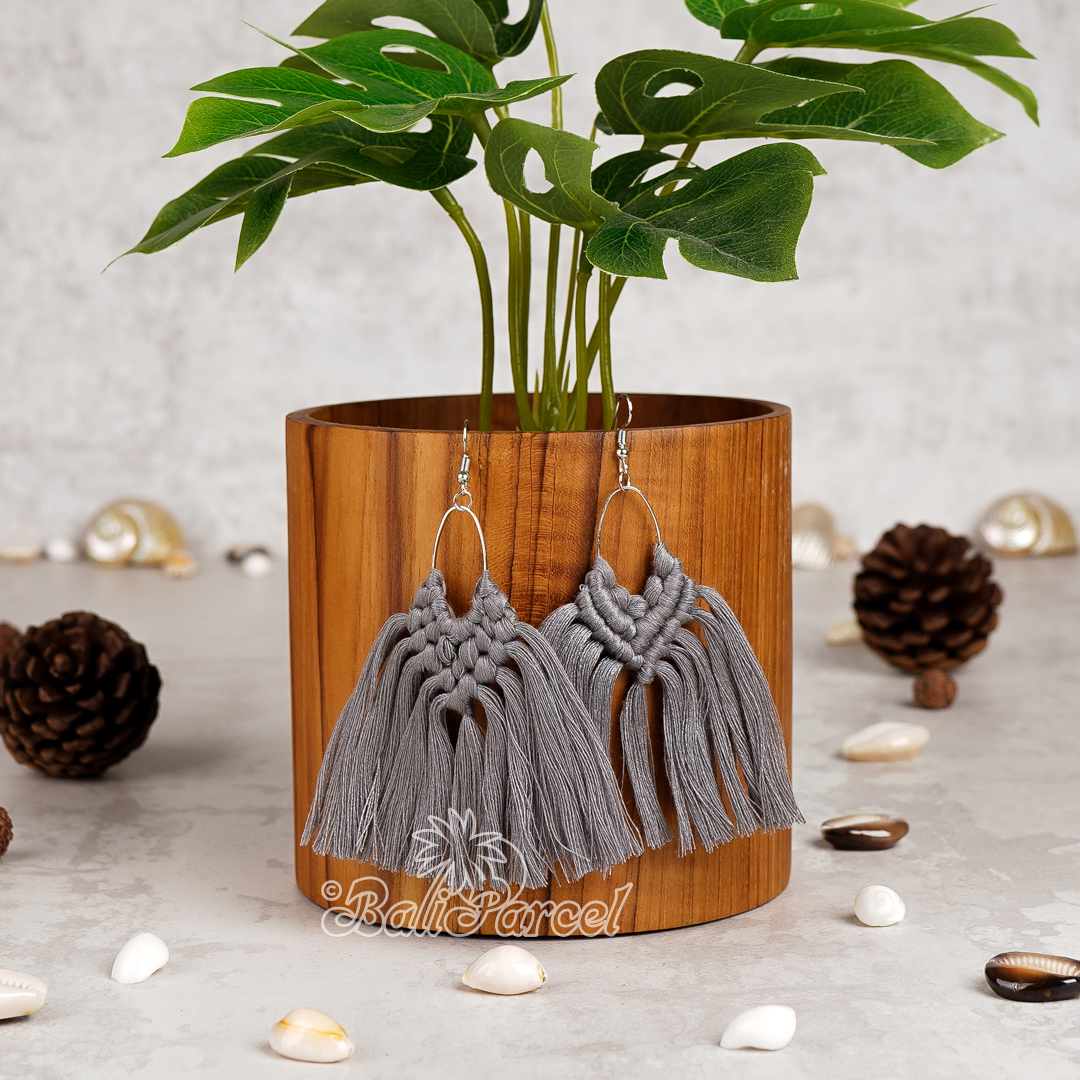 Macrame Tassel Earring