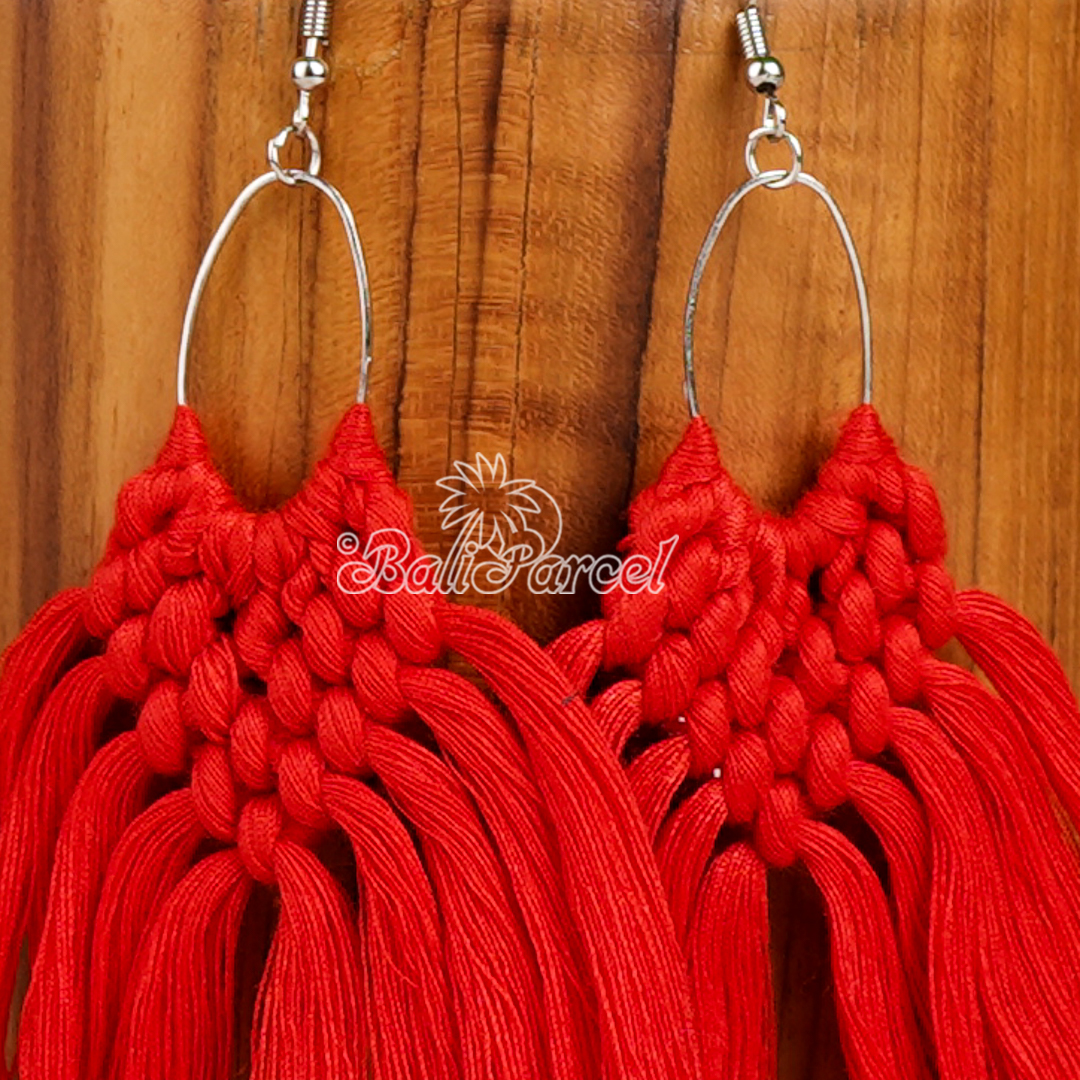 Macrame Tassel Earring
