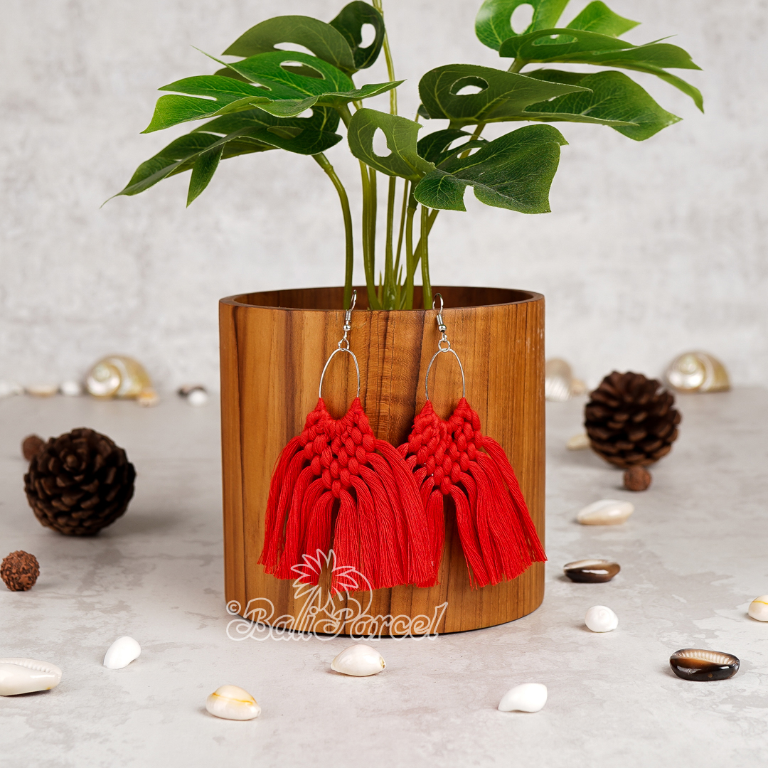 Macrame Tassel Earring