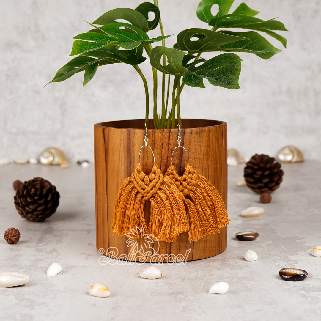 Macrame Tassel Earring