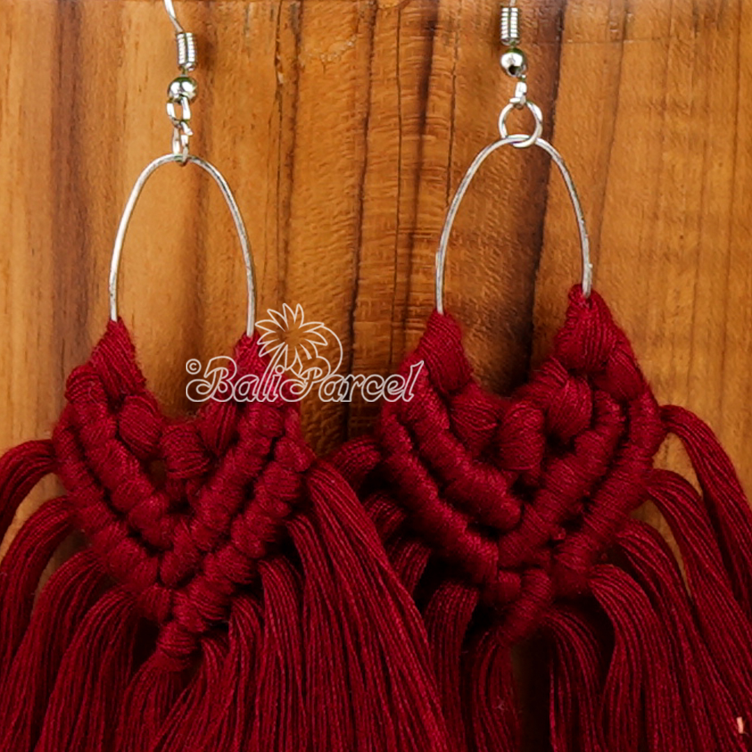 Macrame Tassel Earring
