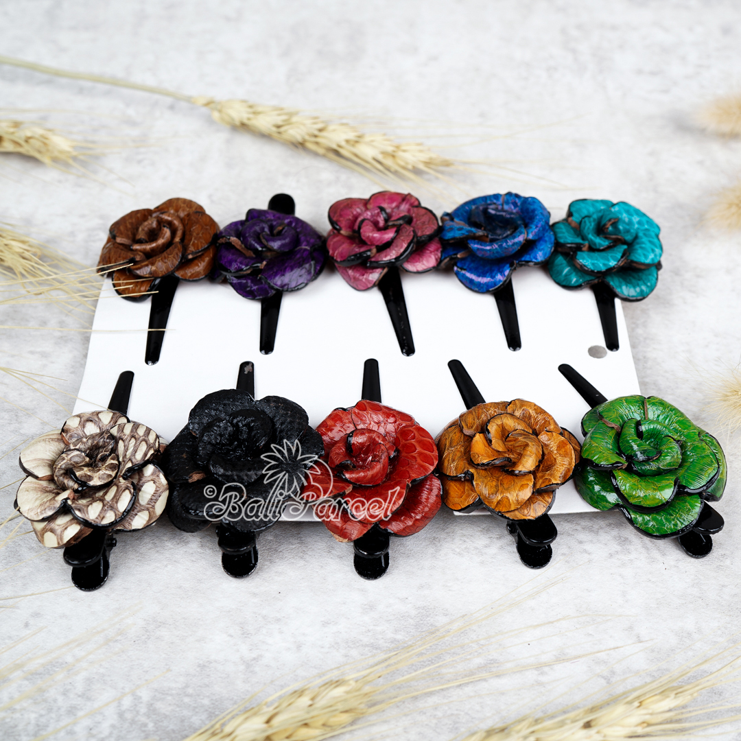 Hair Clip Leather