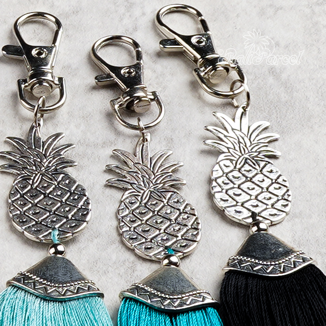 Pineapple Tassel Keychain