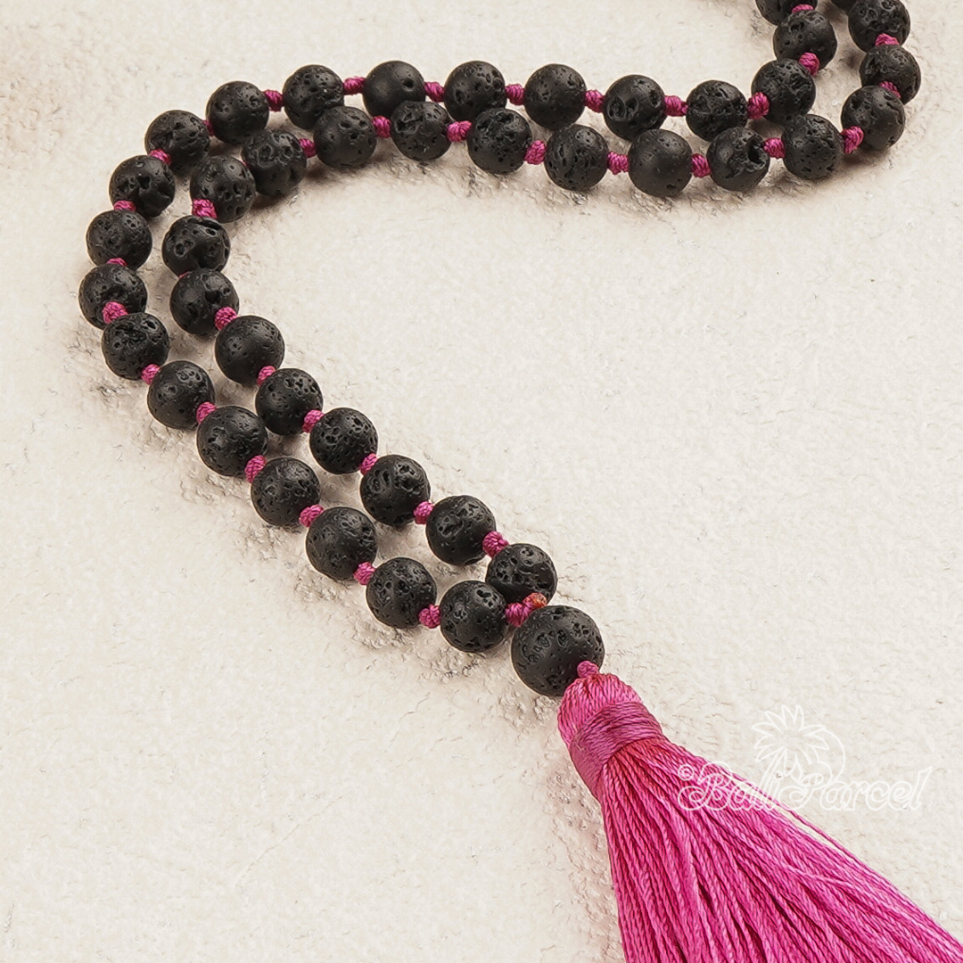 Lava Stone Mala Necklace