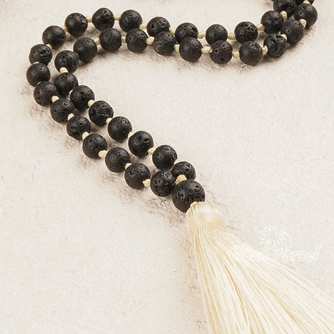 Lava Stone Mala Necklace