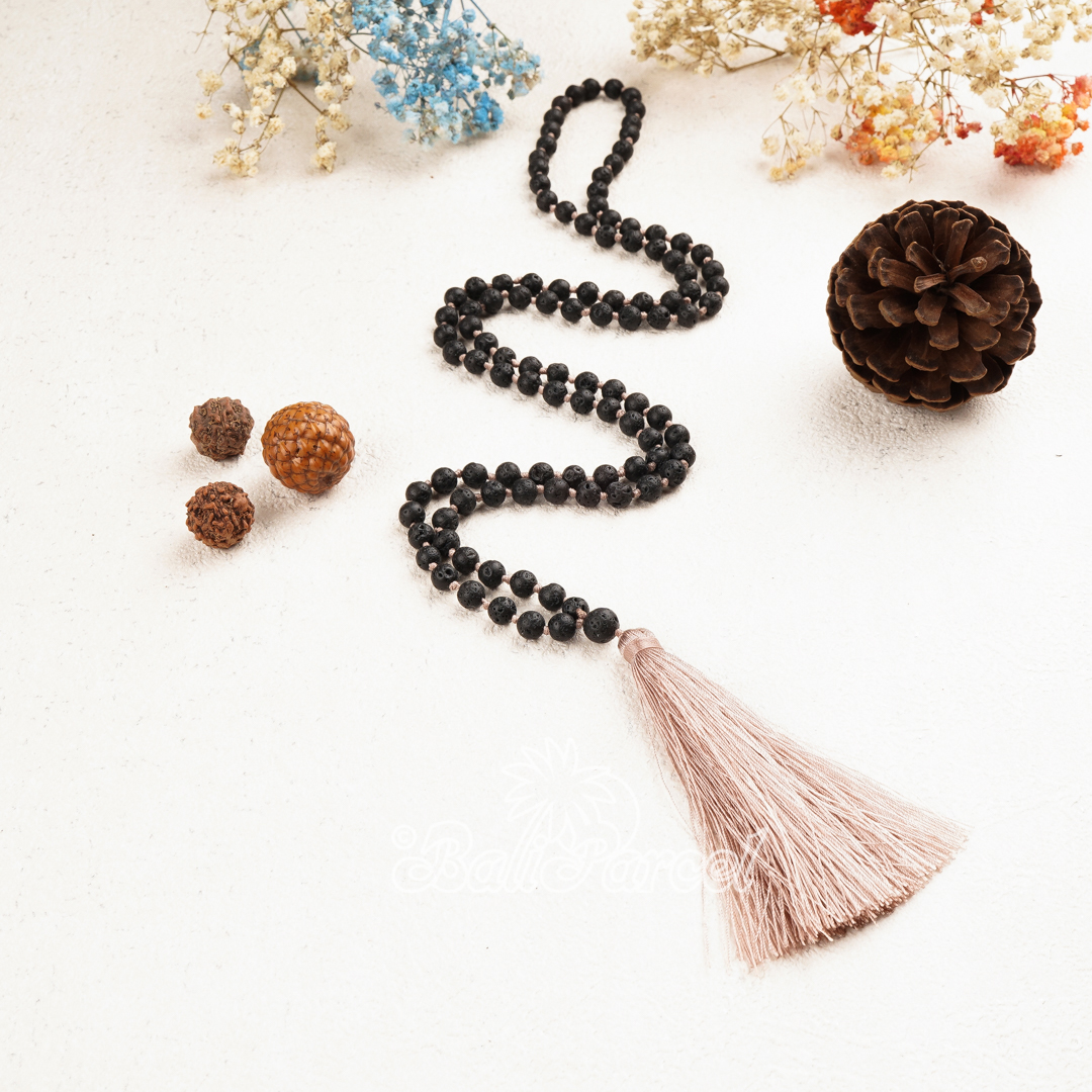 Lava Stone Mala Necklace