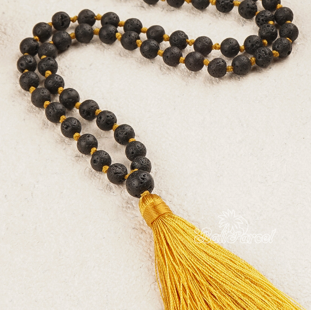 Lava Stone Mala Necklace