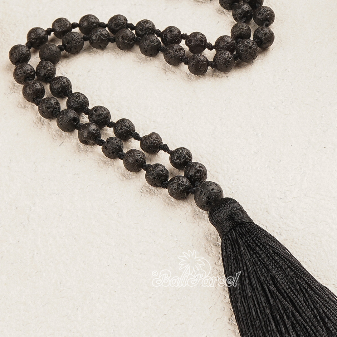 Lava Stone Mala Necklace