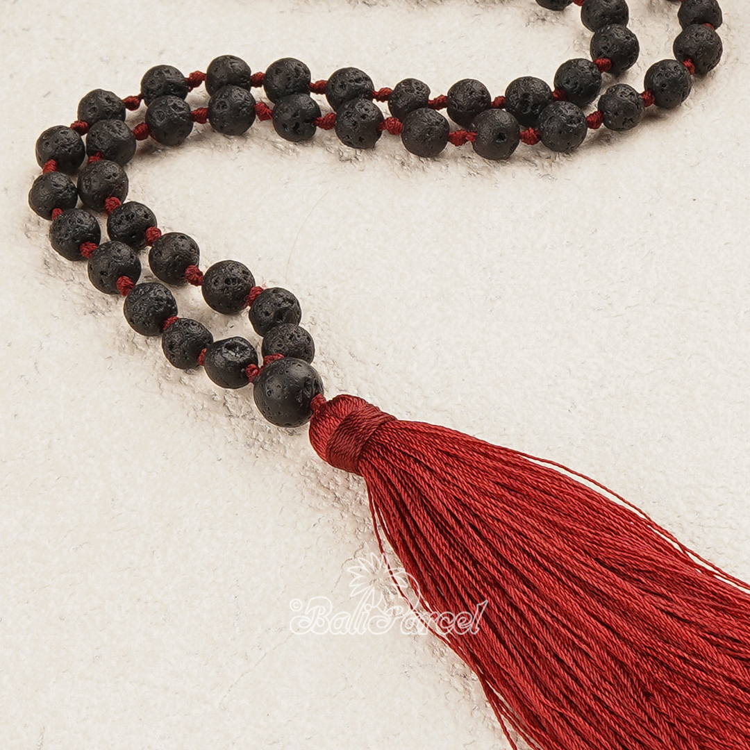 Lava Stone Mala Necklace
