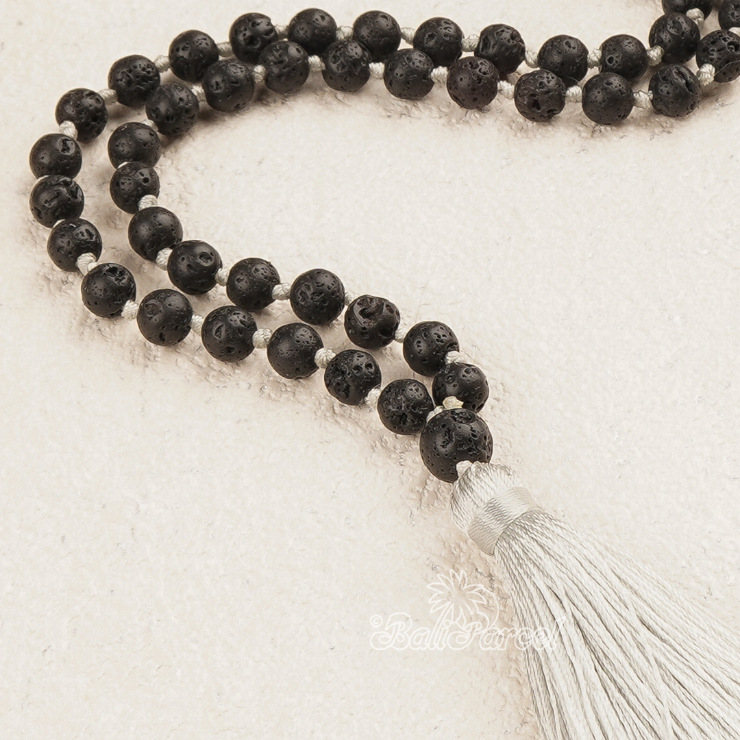 Lava Stone Mala Necklace