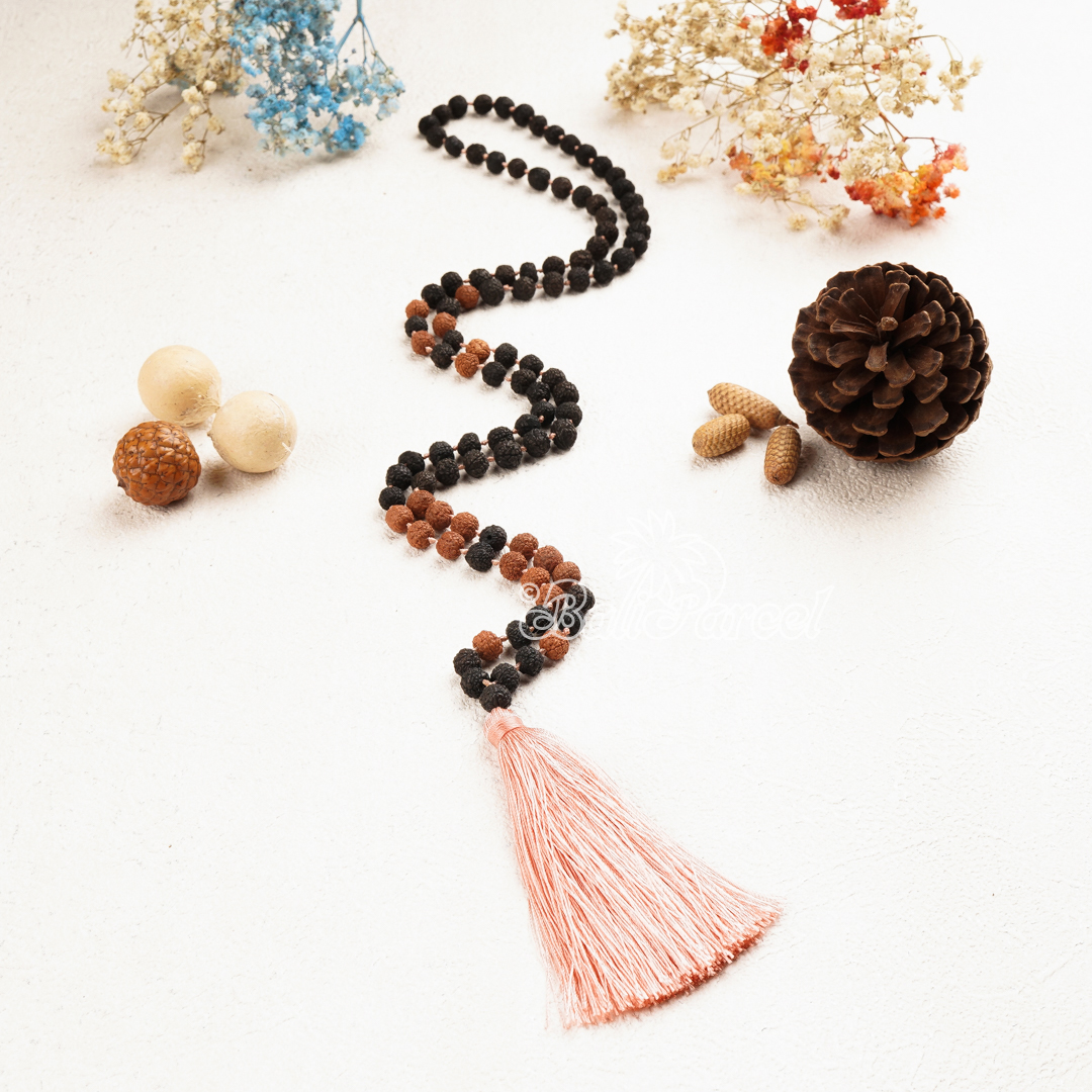Lava Stone Mala Necklace