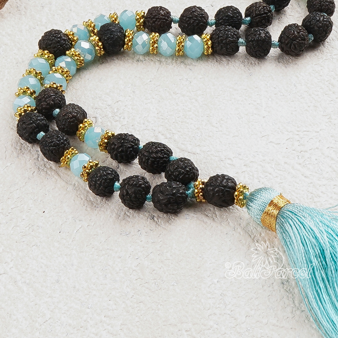 Rudraksha Crystal Necklace