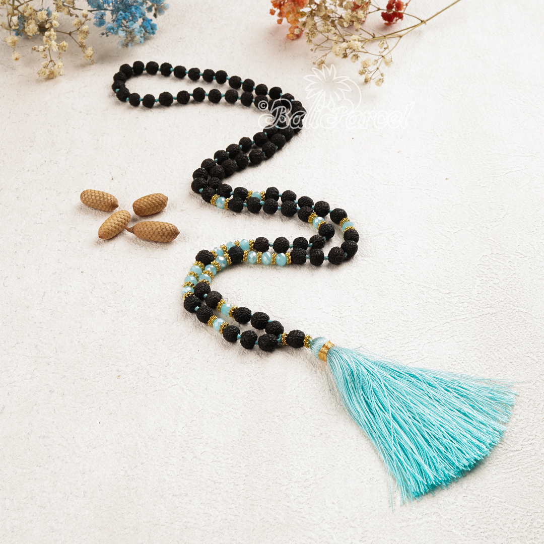 Rudraksha Crystal Necklace