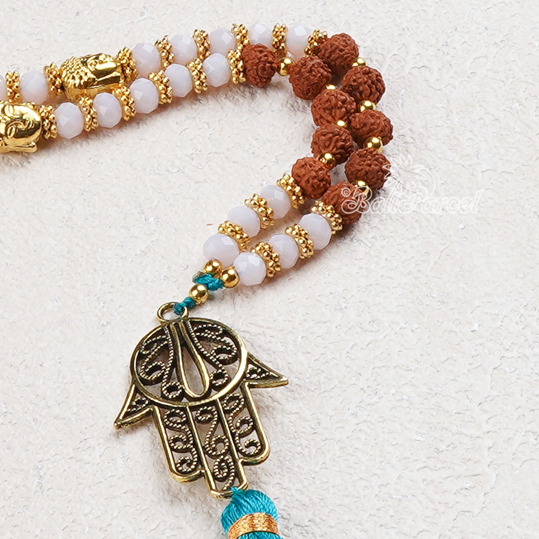 Rudraksha Crystal Necklace