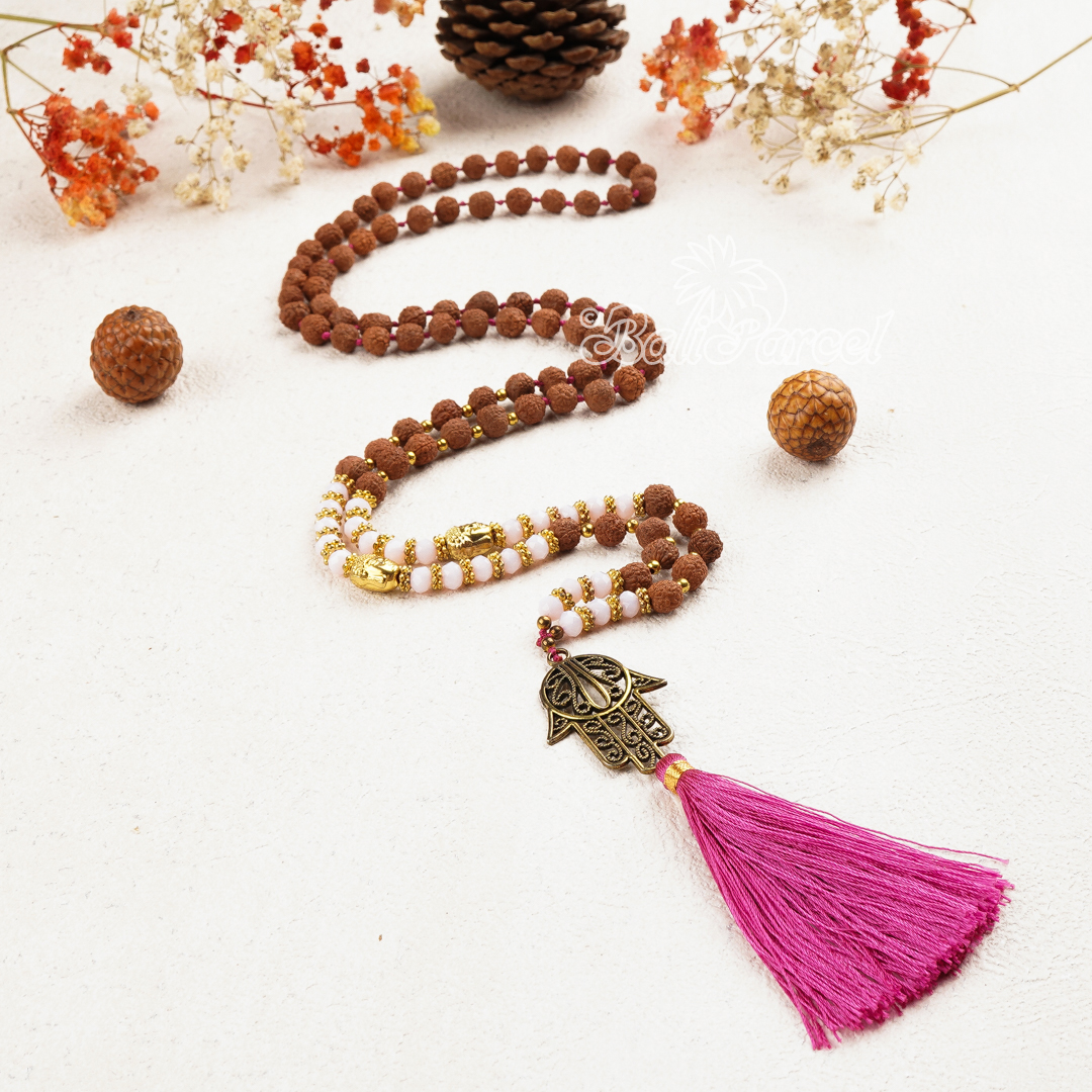 Rudraksha Crystal Necklace