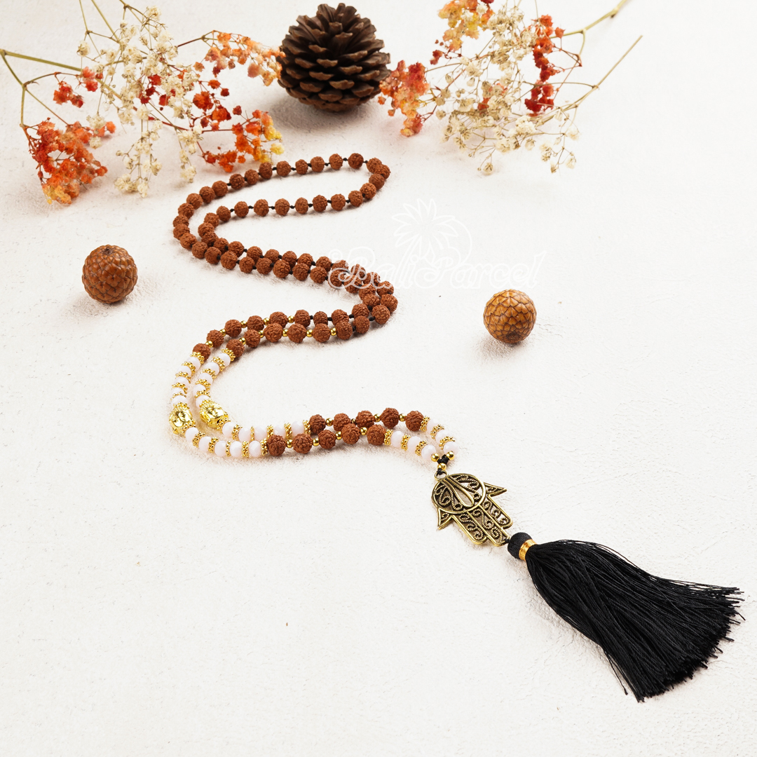 Rudraksha Crystal Necklace