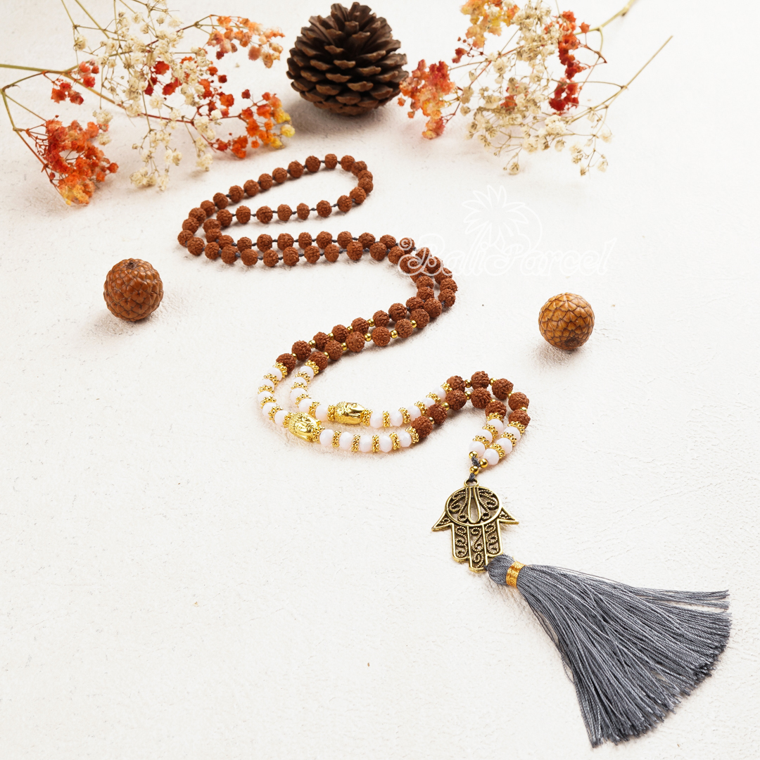 Rudraksha Crystal Necklace