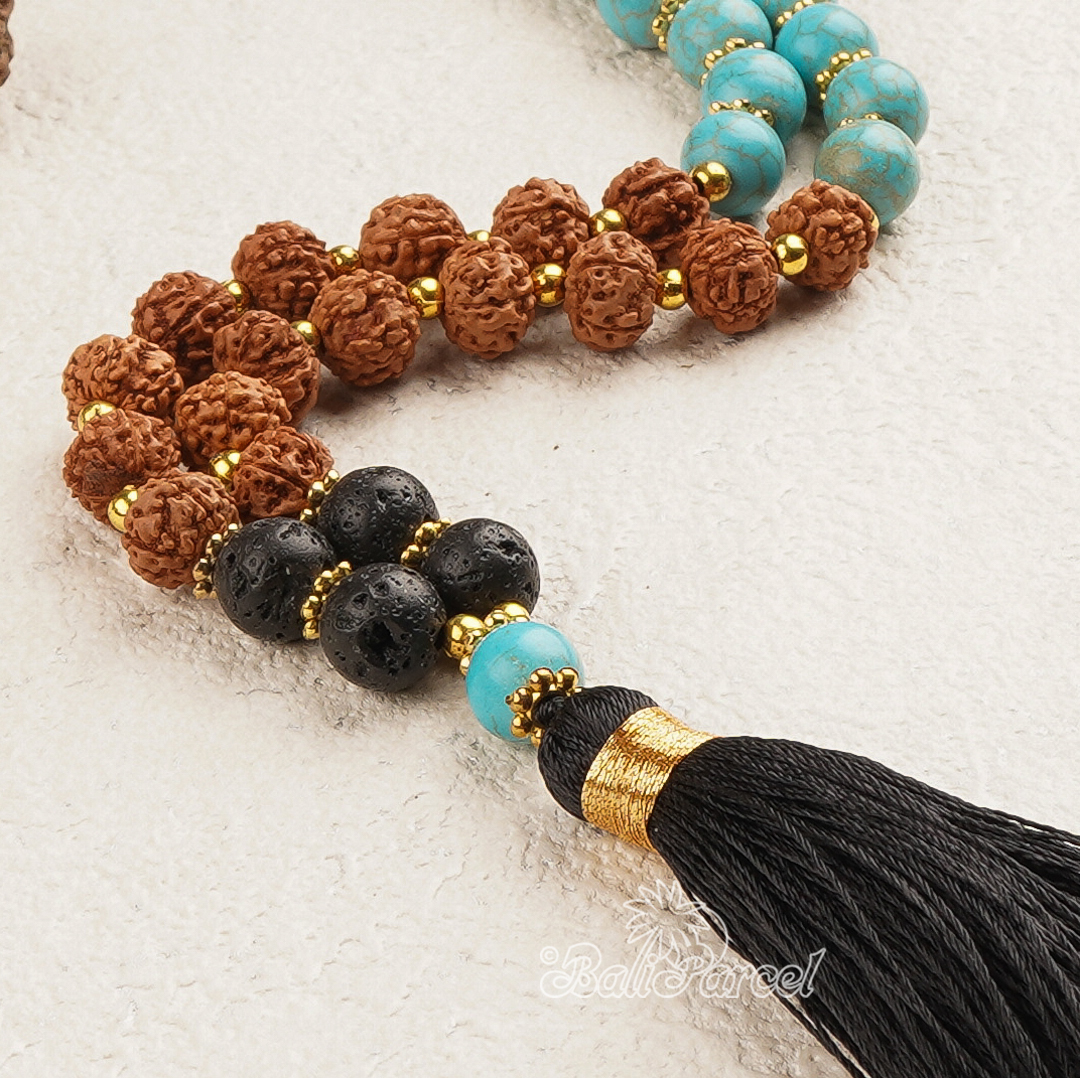 Rudraksha Mala Necklace