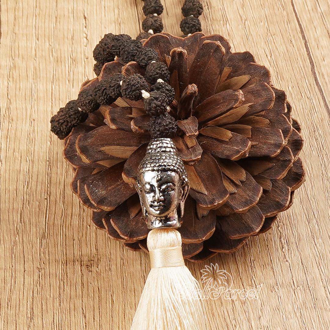Buddha Rudraksha Mala Necklace