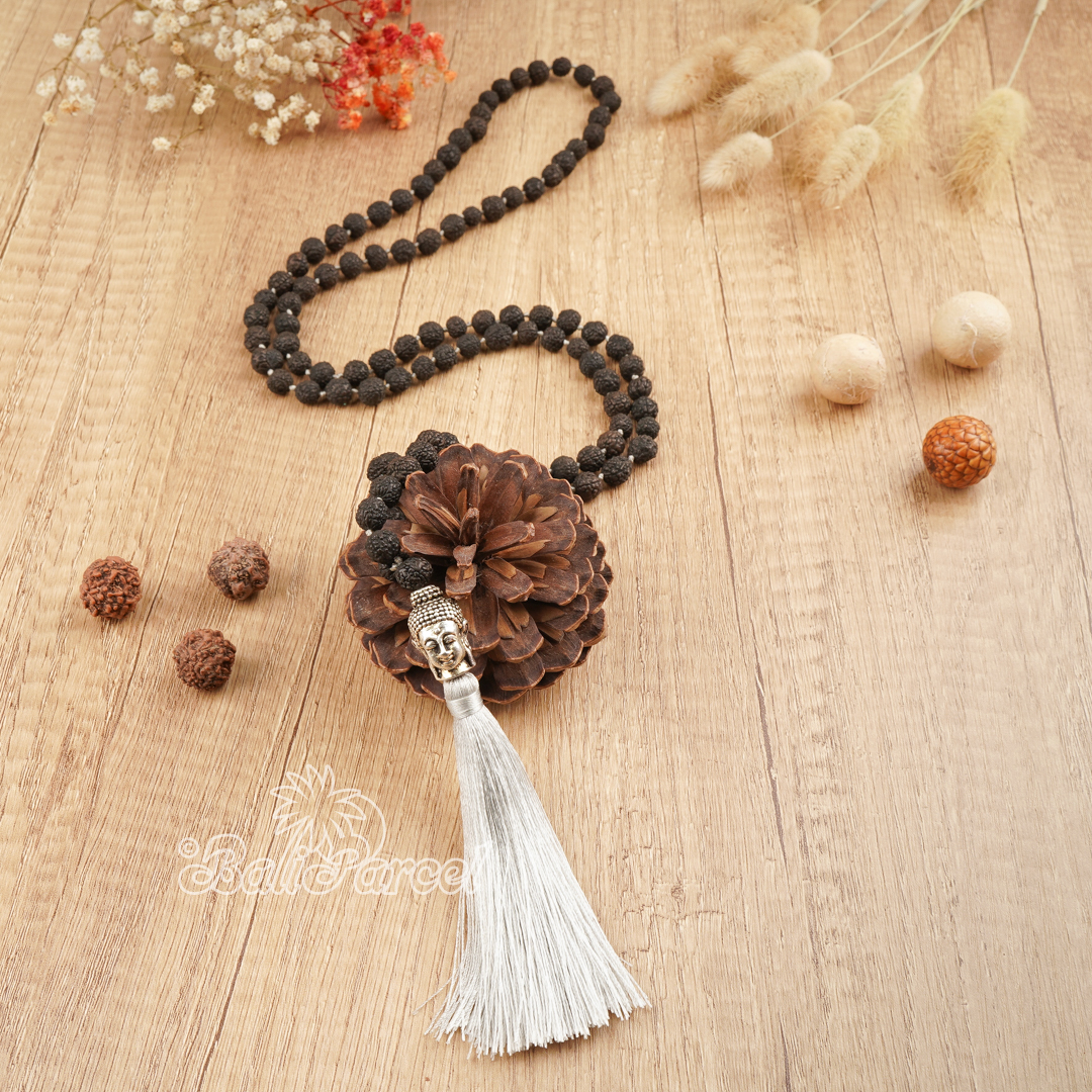 Buddha Rudraksha Mala Necklace