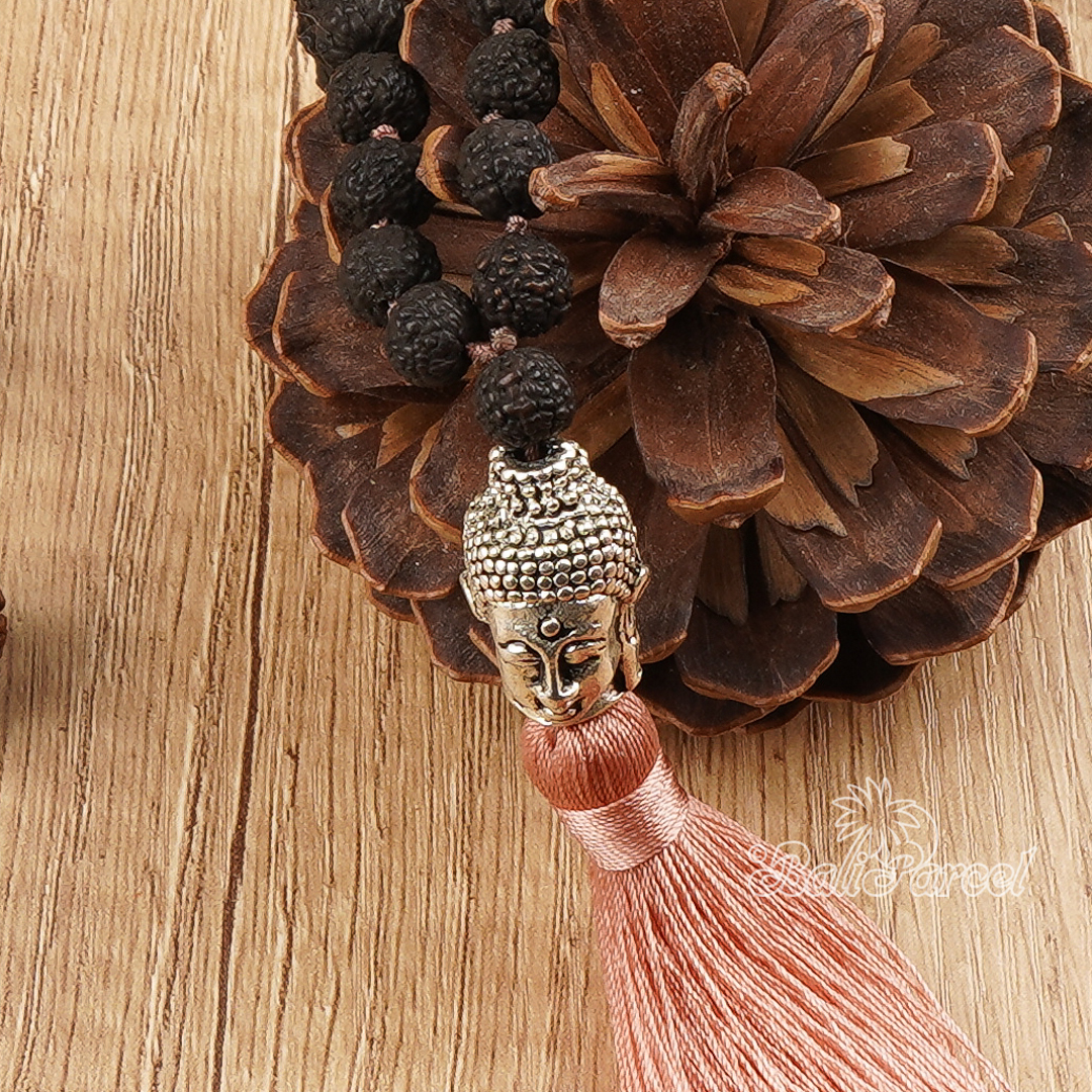 Buddha Rudraksha Mala Necklace