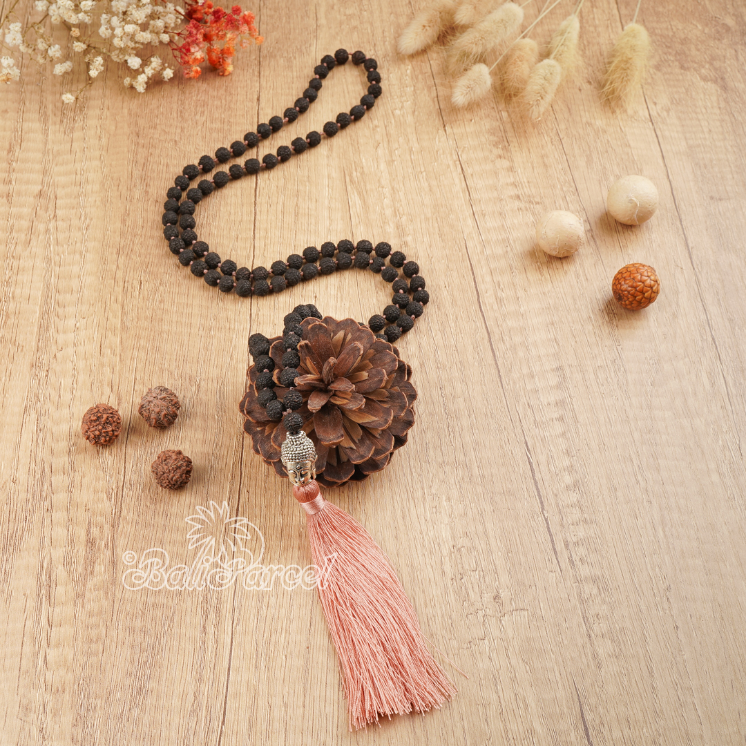 Buddha Rudraksha Mala Necklace