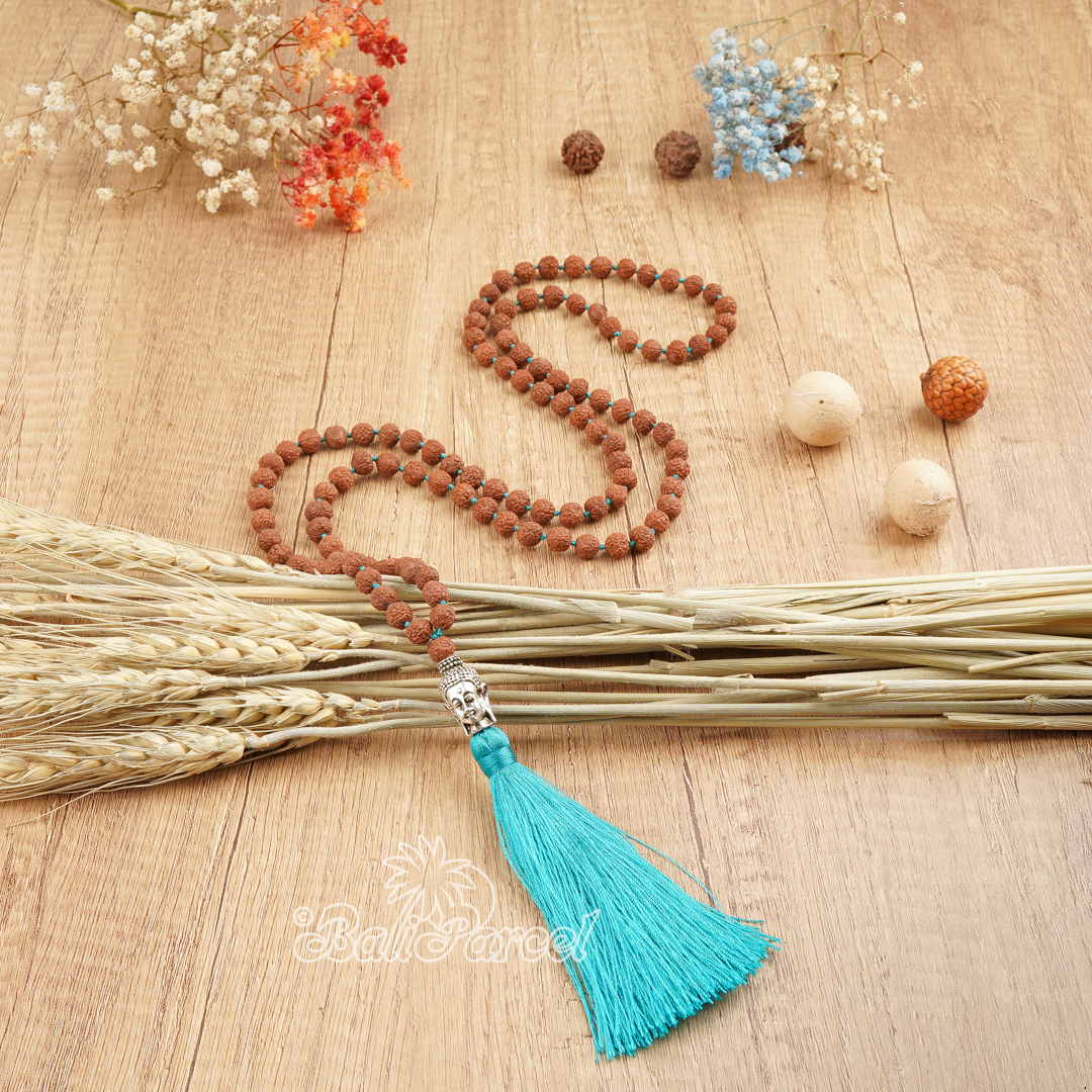 Buddha Rudraksha Mala Necklace