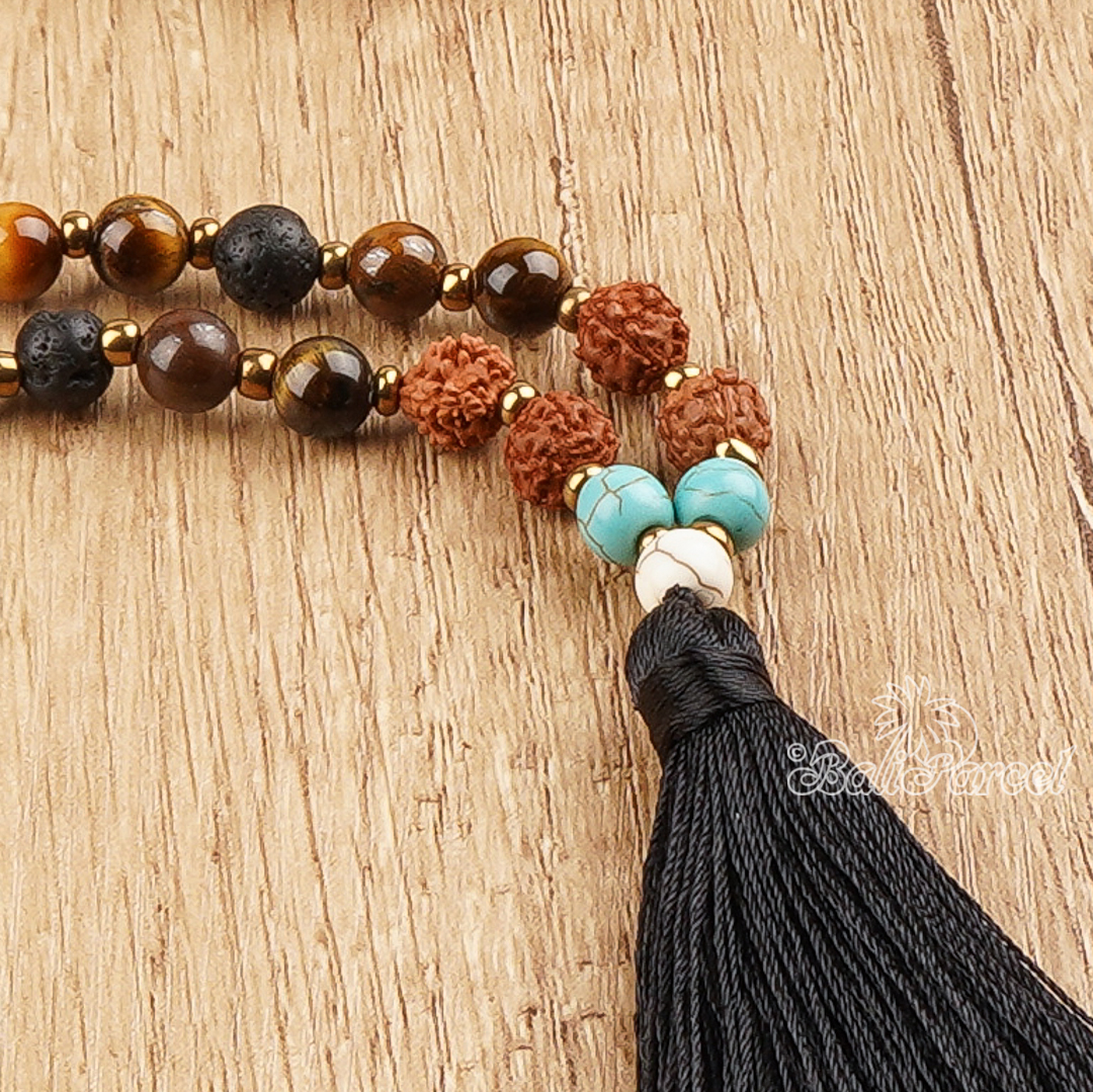 Rudraksha Mala Necklace