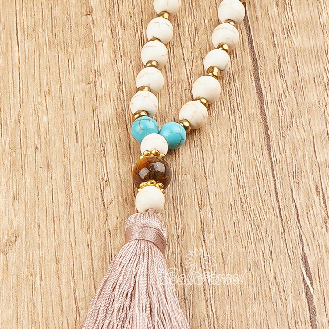 Cream Stone Necklace