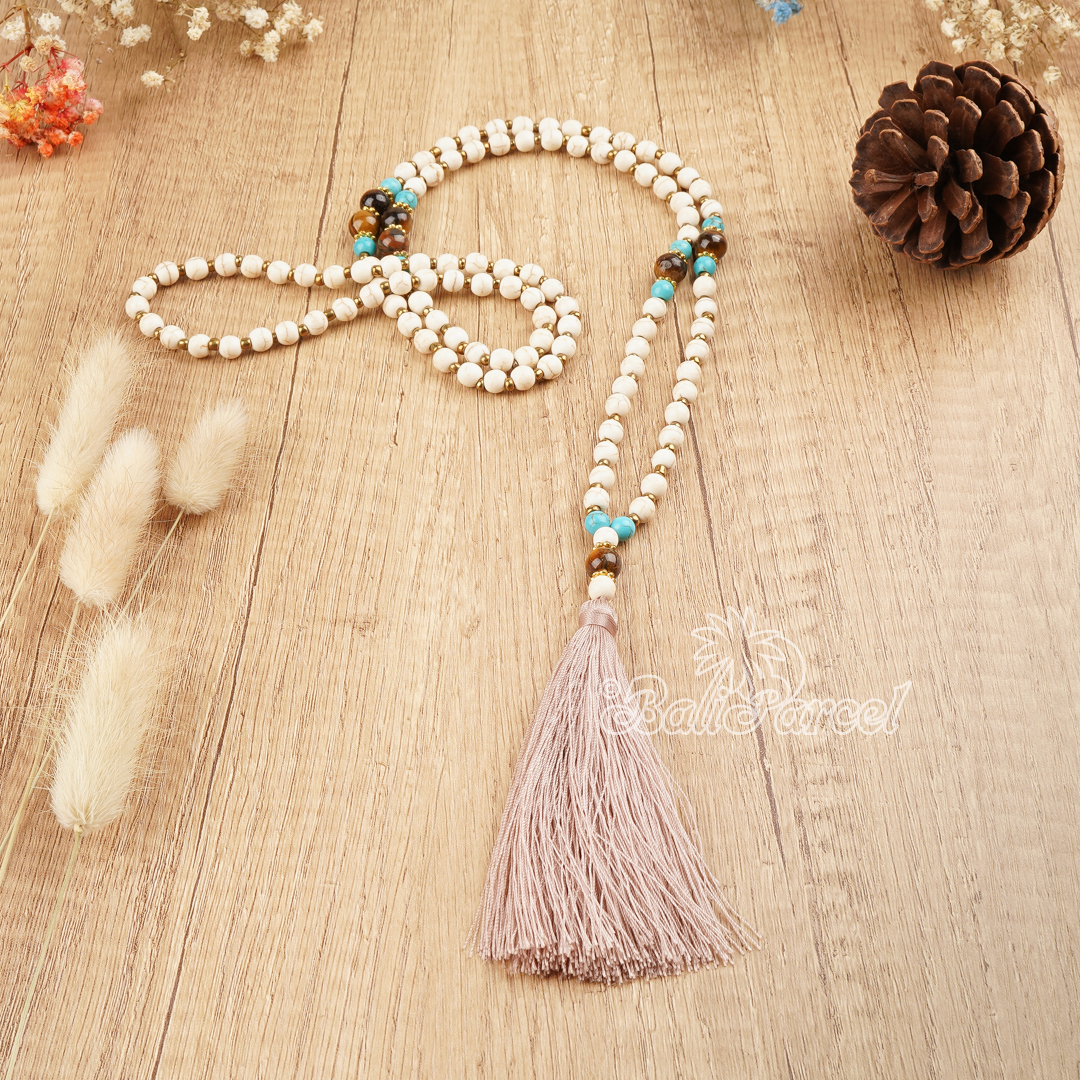 Cream Stone Necklace