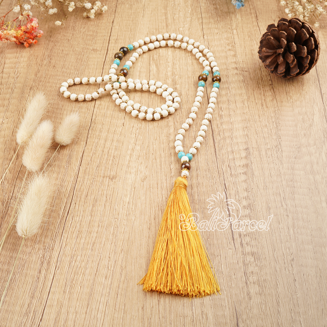 Cream Stone Necklace