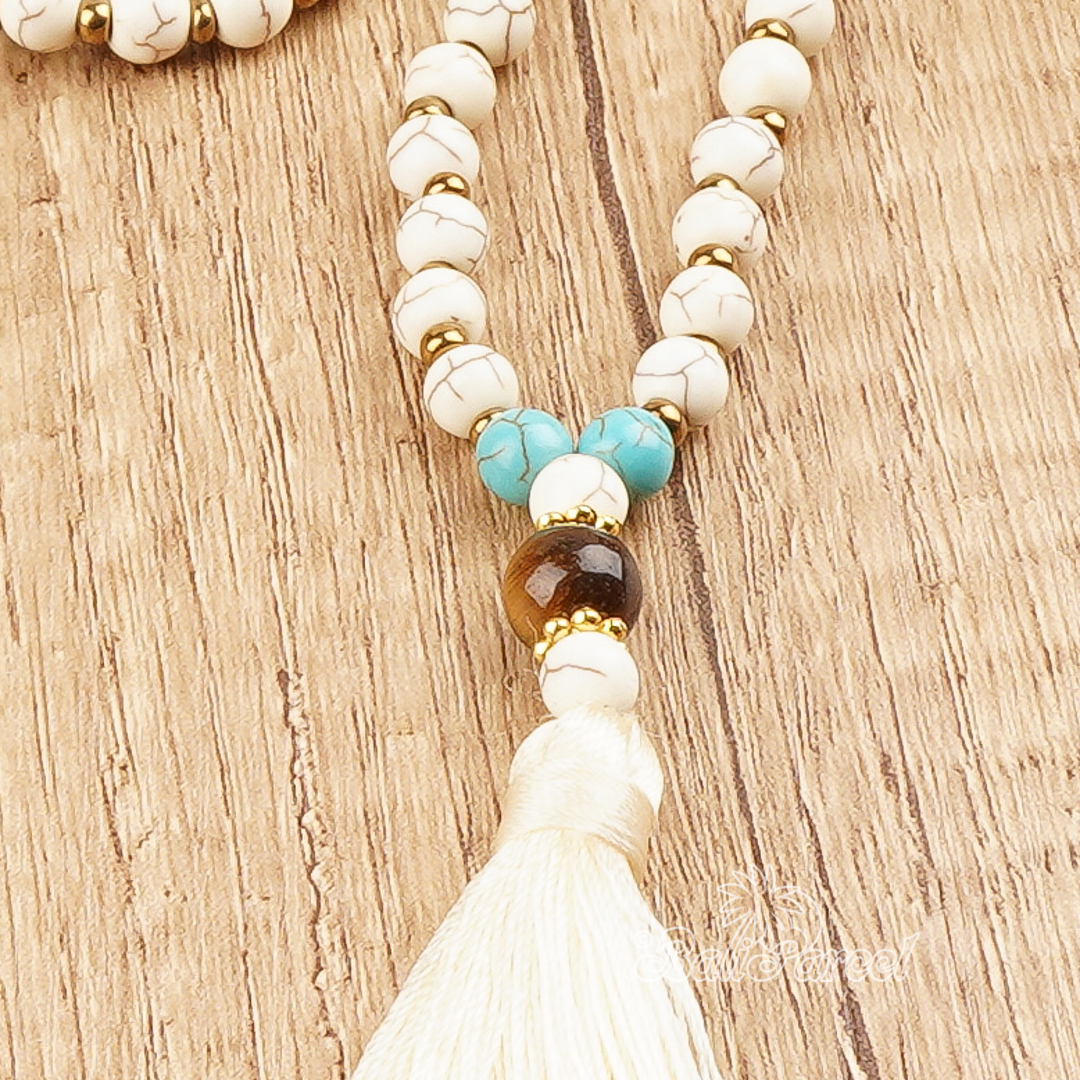Cream Stone Necklace