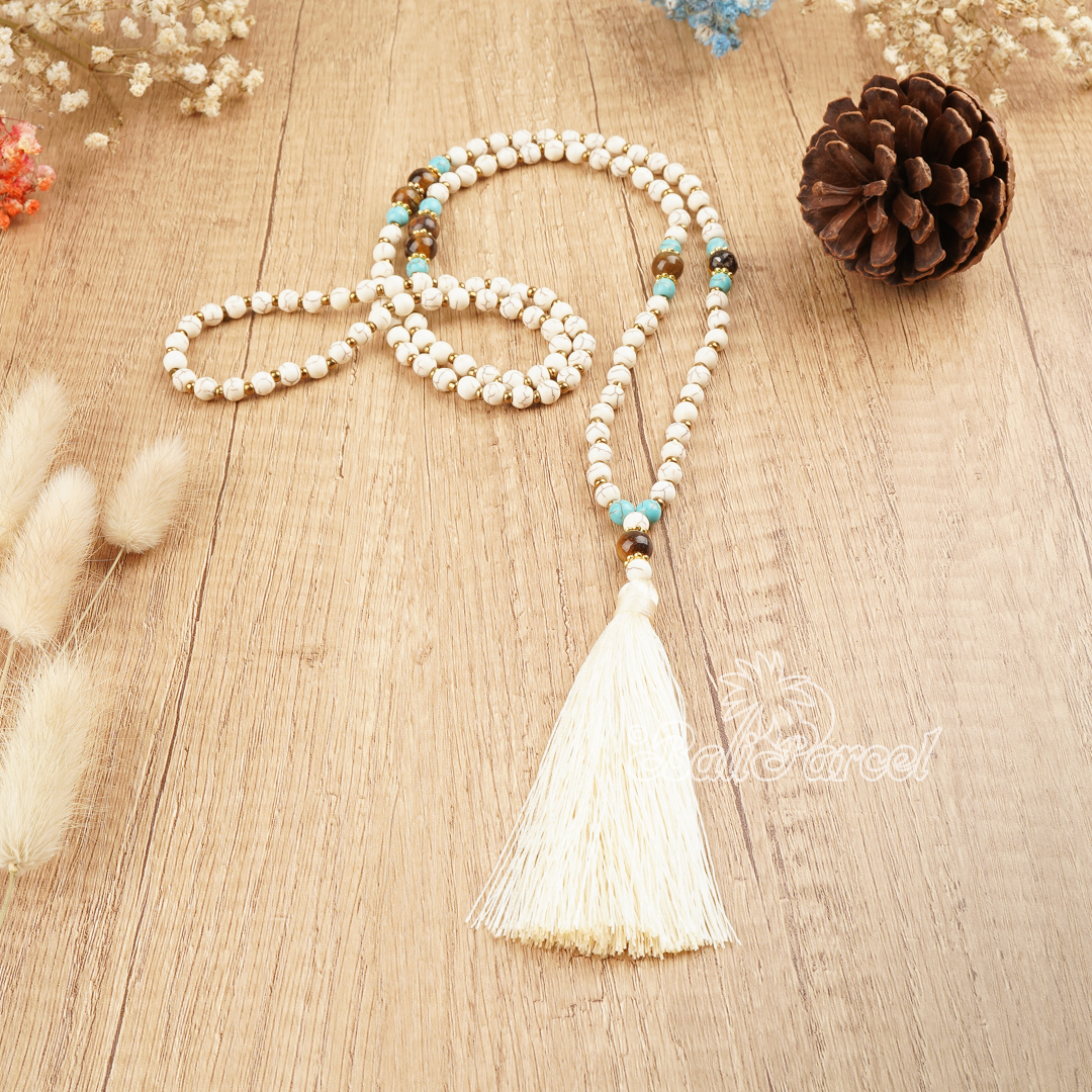 Cream Stone Necklace