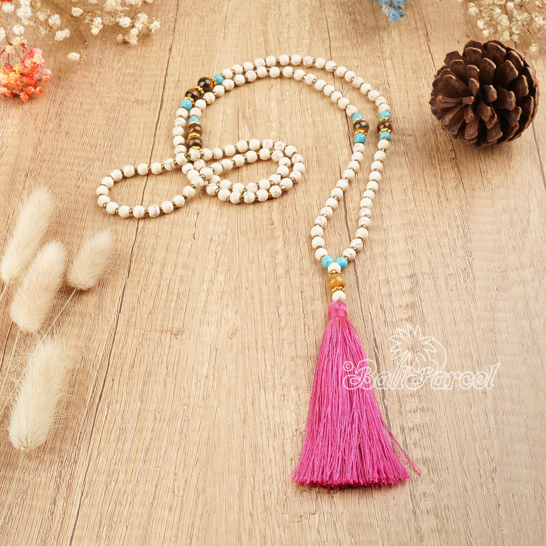 Cream Stone Necklace